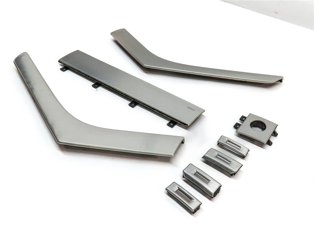 2013 ROVER EVOQUE (L538) INTERIOR CENTER CONSOLE DASH VENT CONTROL TRIM SET/8