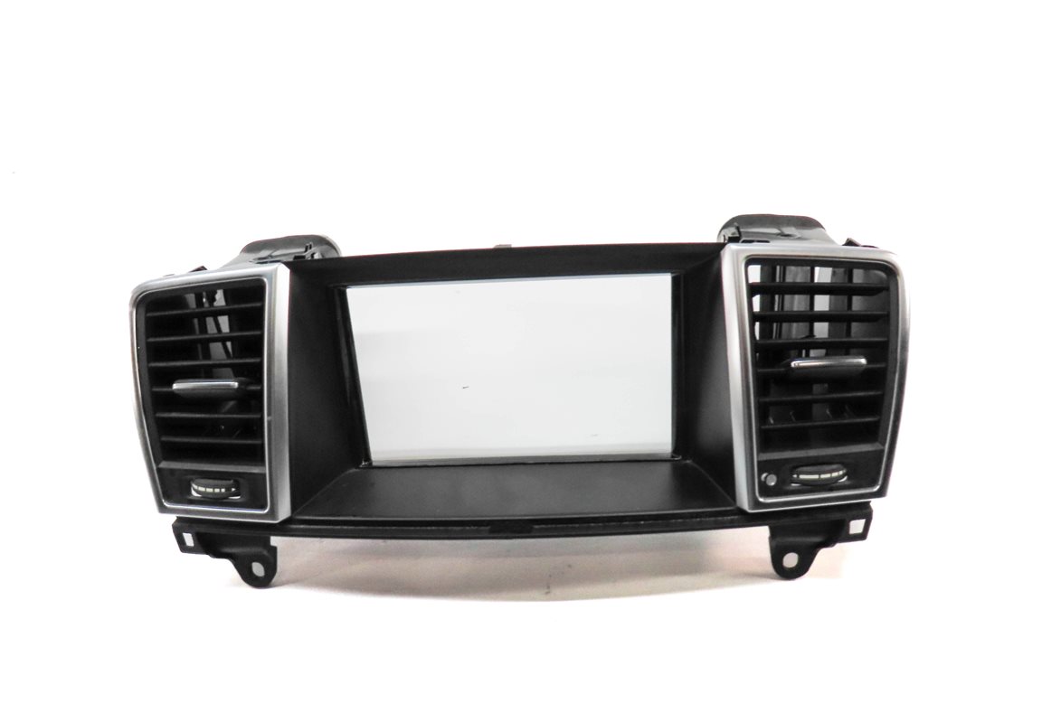 Thumbnail 2: 15 MB ML350 W166 FRONT CENTER DASH SCREEN TRIM HEAT AIR AC DUAL VENT (Black)