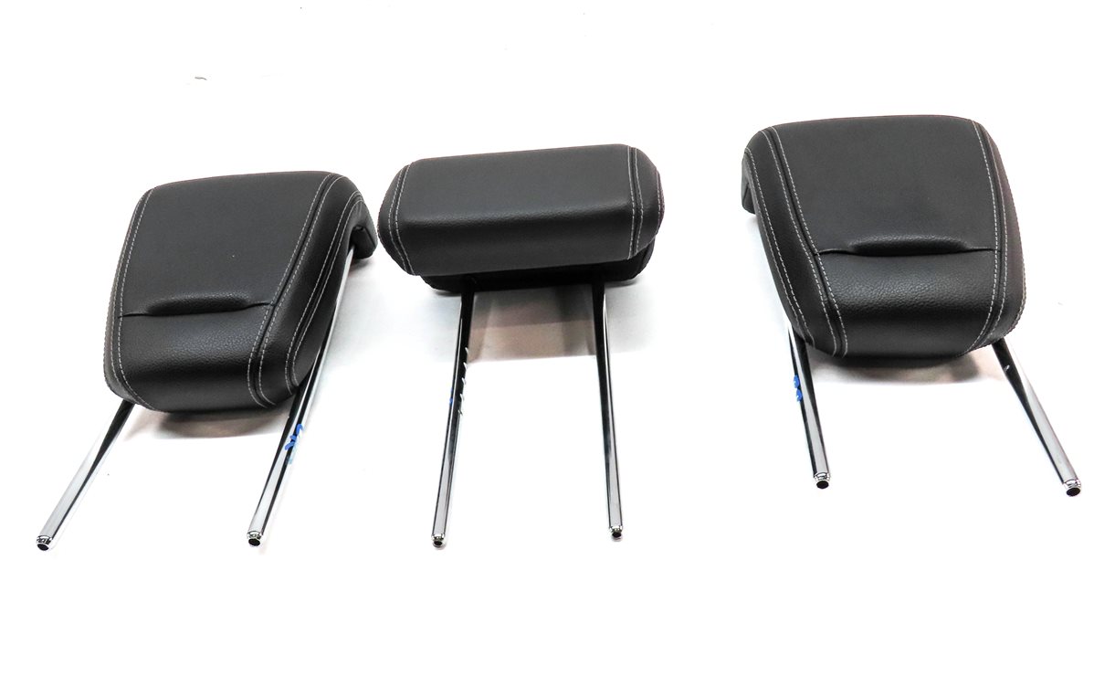 Thumbnail 2: 12-15 MERCEDES ML-CLASS (W166) REAR LEFT CENTER RIGHT SEAT HEADREST SET3 (Black)