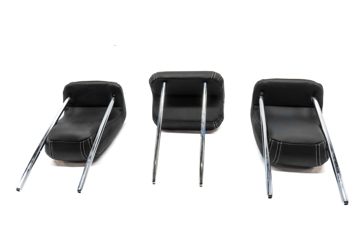 Thumbnail 6: 12-15 MERCEDES ML-CLASS (W166) REAR LEFT CENTER RIGHT SEAT HEADREST SET3 (Black)