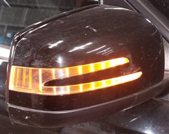 Thumbnail 2: 14-15 MERCEDES ML CLASS W166 RIGHT PFOLD MEMORY HEAT CAMERA BLIND MIRROR (Black)
