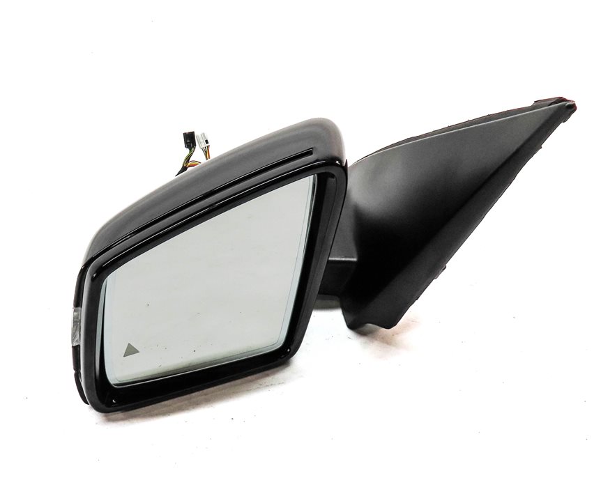 14-15 MERCEDES ML CLASS W166 LEFT PFOLD MEMORY HEAT CAMERA BLIND MIRROR (Black)