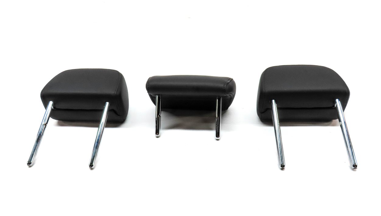 Thumbnail 6: 13-16 A4 S4 12-18 A6 S6 C7 B8 REAR LEFT RIGHT CENTER SEAT HEADREST SET/3 (Black)