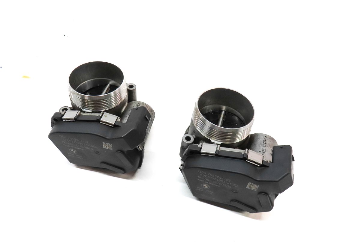 Thumbnail 1: 08-18 BMW 550i 650i 750i B6 B7 M5 M6 X5 X6 4.4L TWIN TURBO THROTTLE BODY SET 2