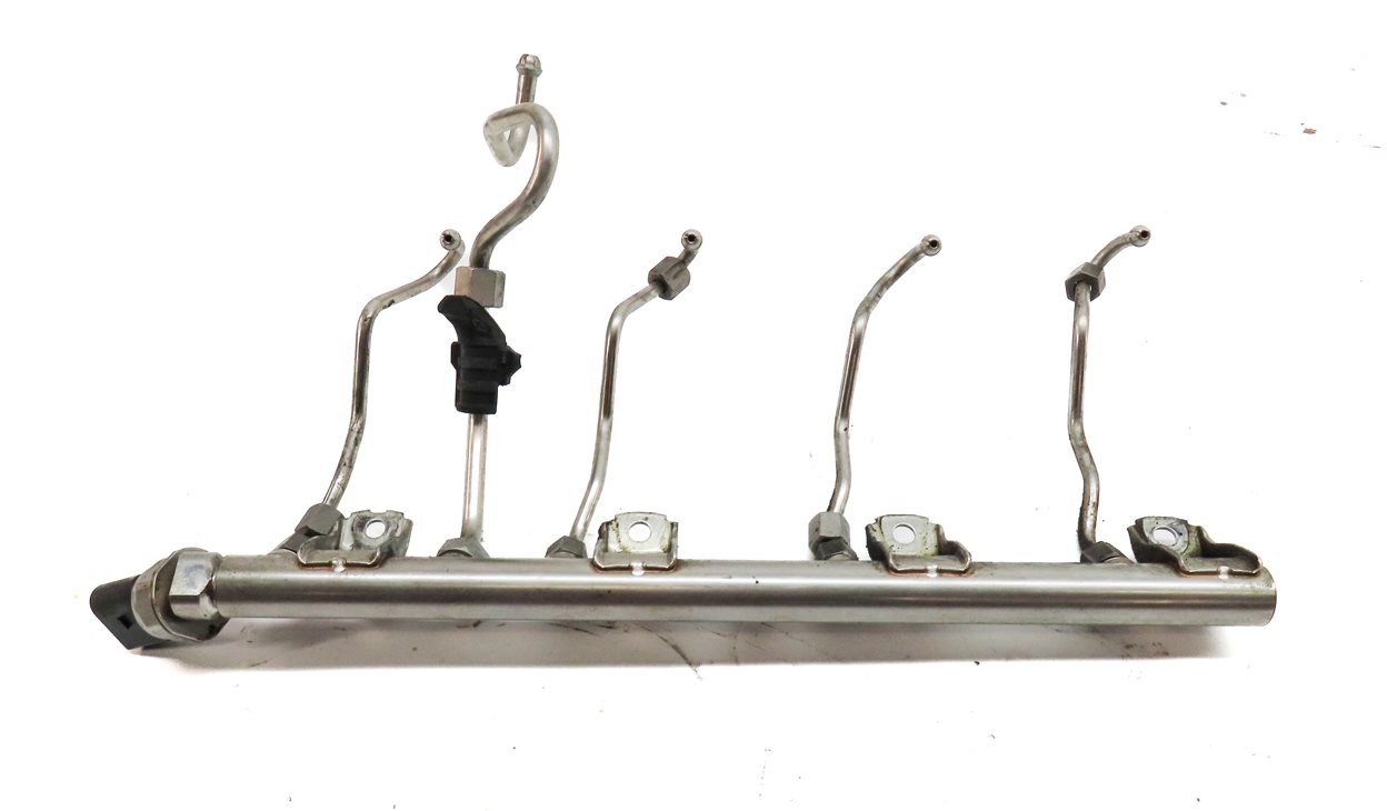 Thumbnail 6: 13 BMW X5 (E70) 4.4L (N63) LEFT DRIVER & RIGHT PASSENGER FUEL RAIL SET w/ LINES