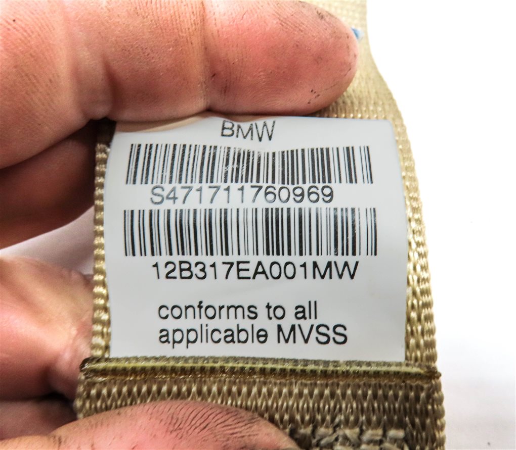 Thumbnail 5: 2013 BMW X5 (E70) REAR 2ND ROW LEFT CENTER RIGHT SEATBELT RETRACTOR (BEIGE)