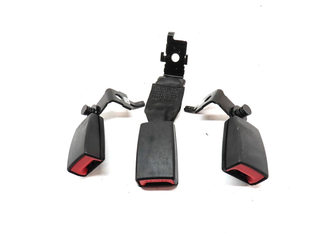 Thumbnail 2: 2013 BMW X5 (E70) REAR 2ND ROW LEFT CENTER RIGHT SEATBELT BUCKLE SET/3 (BEIGE)