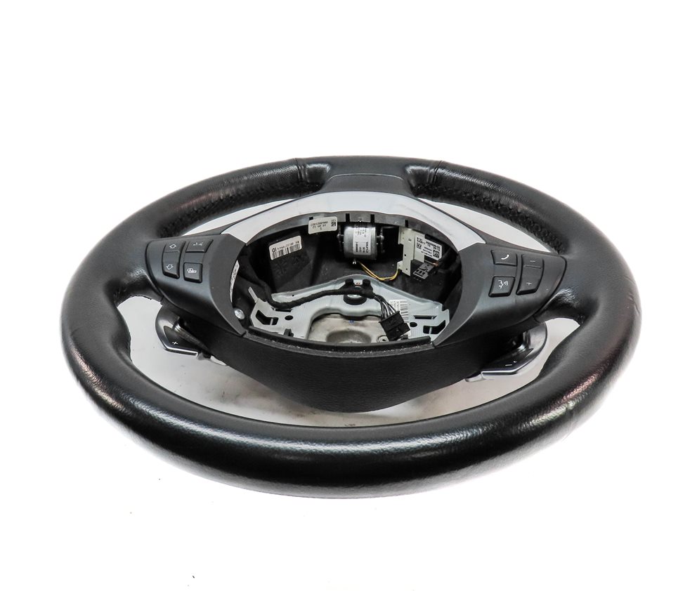Thumbnail 4: 2013 BMW X5 (E70) 3 SPOKE SPORT STEERING WHEEL w/ PADDLES & SWITCHES (BLACK)