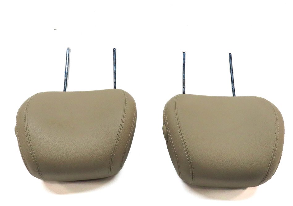 Thumbnail 4: 12-13 MERCEDES ML GL (X166 W166) FRONT LEFT & RIGHT SEAT HEADREST SET (BEIGE)