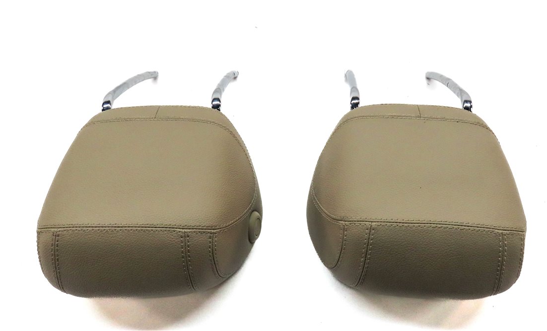 Thumbnail 5: 12-13 MERCEDES ML GL (X166 W166) FRONT LEFT & RIGHT SEAT HEADREST SET (BEIGE)