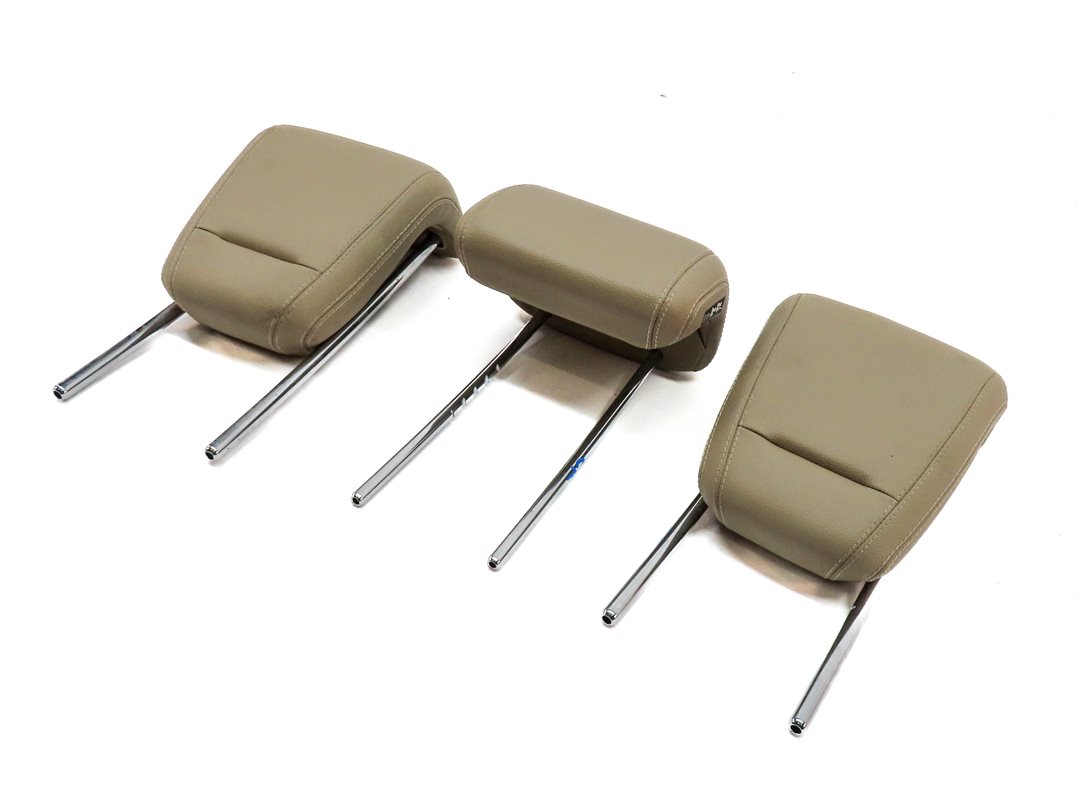 12-15 MERCEDES ML-CLASS (W166) REAR LEFT CENTER RIGHT SEAT HEADREST SET (Beige)