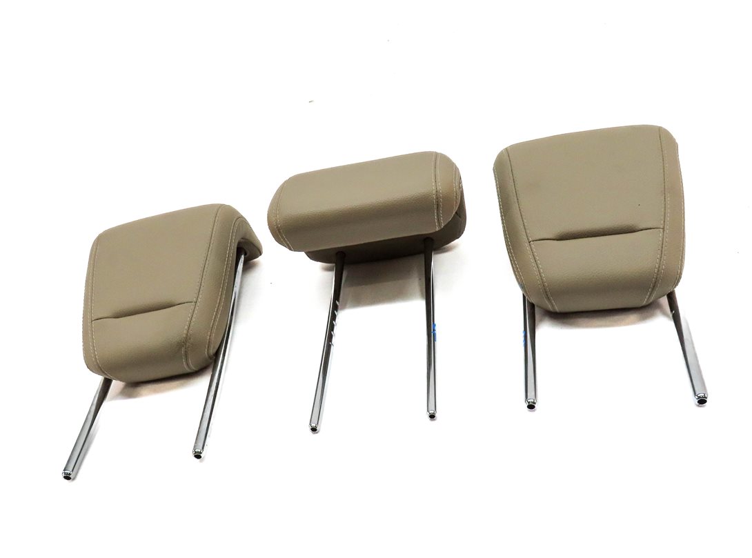 Thumbnail 2: 12-15 MERCEDES ML-CLASS (W166) REAR LEFT CENTER RIGHT SEAT HEADREST SET (Beige)