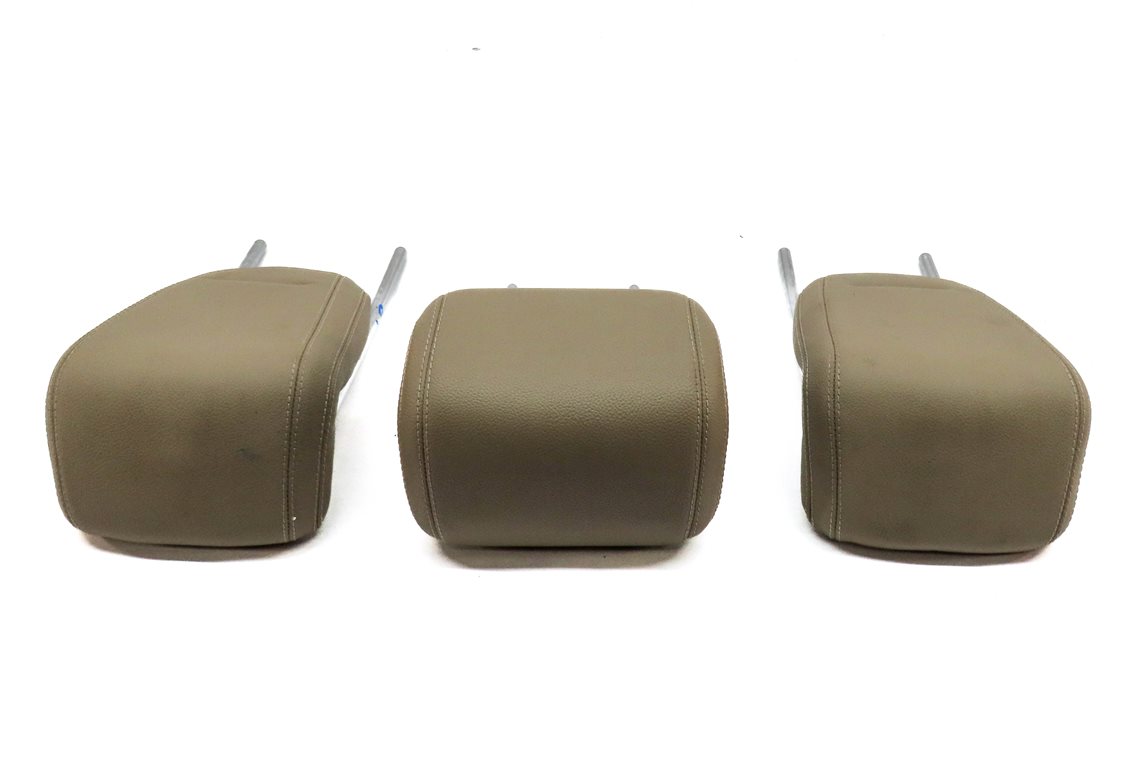 Thumbnail 4: 12-15 MERCEDES ML-CLASS (W166) REAR LEFT CENTER RIGHT SEAT HEADREST SET (Beige)