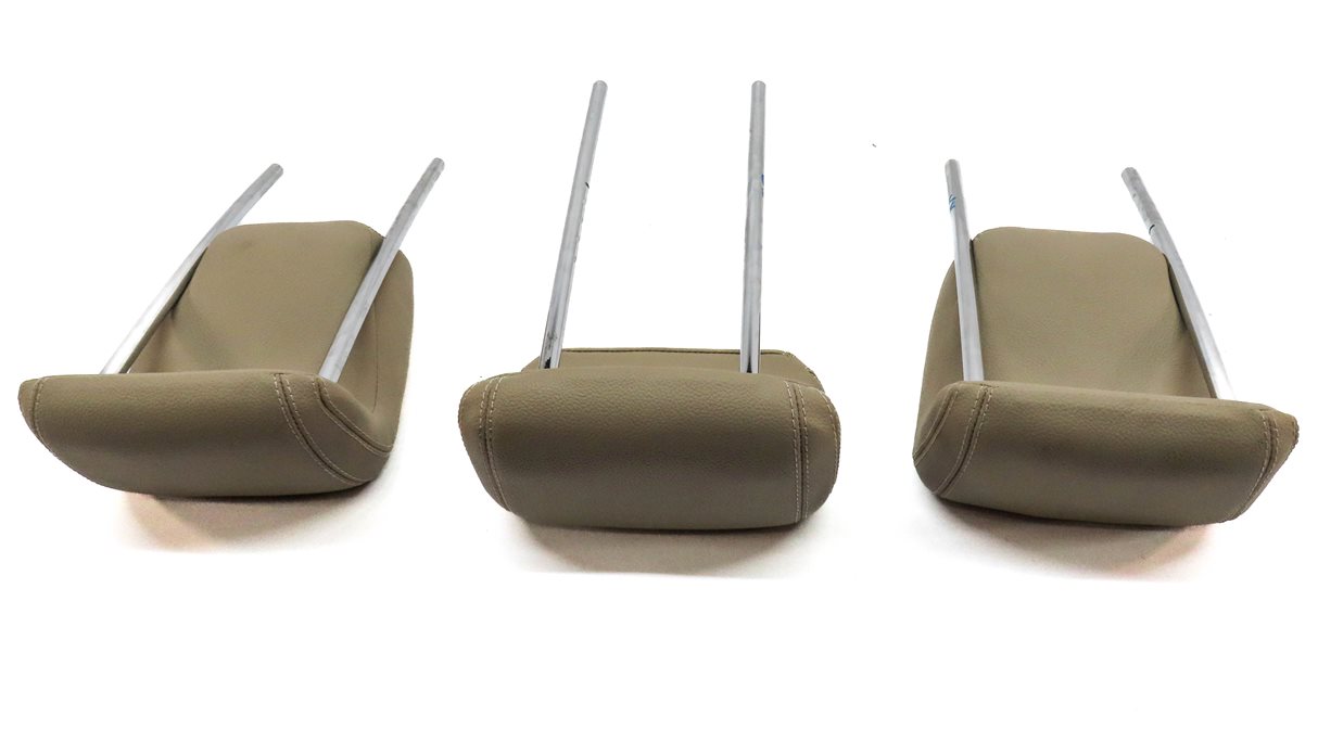 Thumbnail 5: 12-15 MERCEDES ML-CLASS (W166) REAR LEFT CENTER RIGHT SEAT HEADREST SET (Beige)