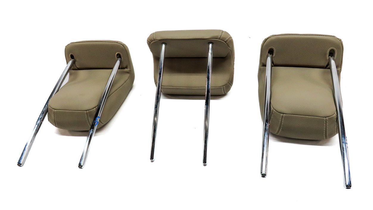 Thumbnail 7: 12-15 MERCEDES ML-CLASS (W166) REAR LEFT CENTER RIGHT SEAT HEADREST SET (Beige)