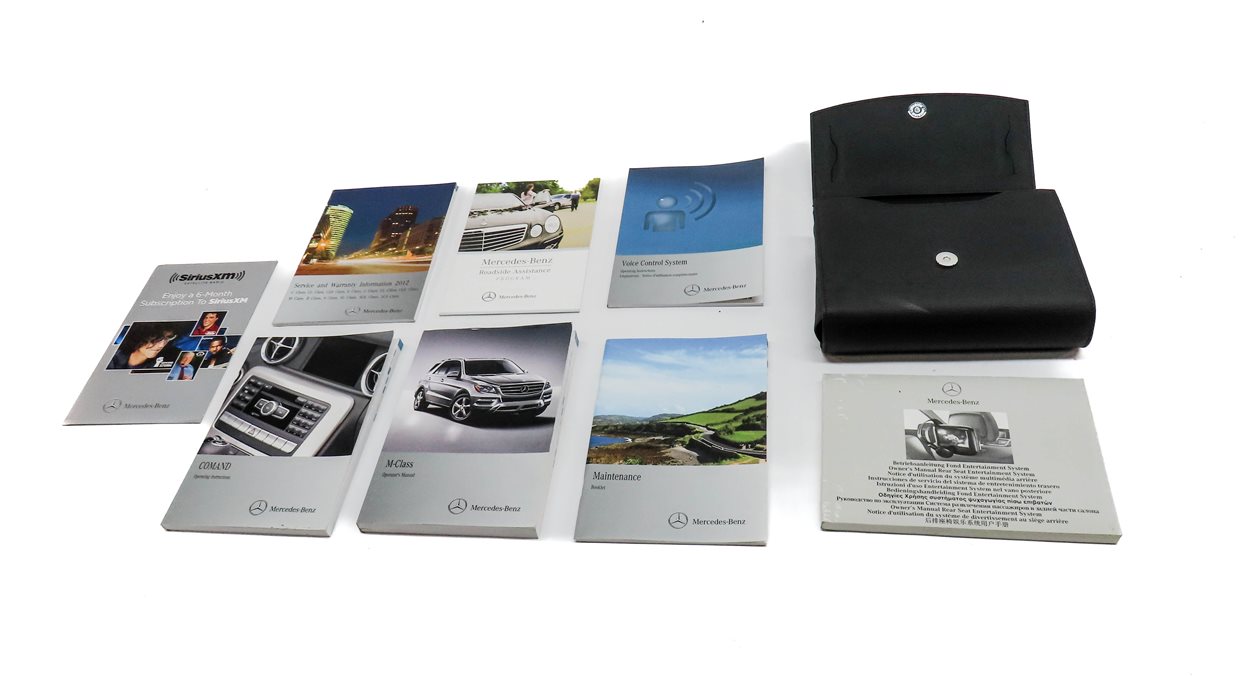 Thumbnail 2: 2012 MERCEDES ML350 (W166) 3.5L ENGINE OWNERS MANUAL BOOKLET SET/9 w/ CASE
