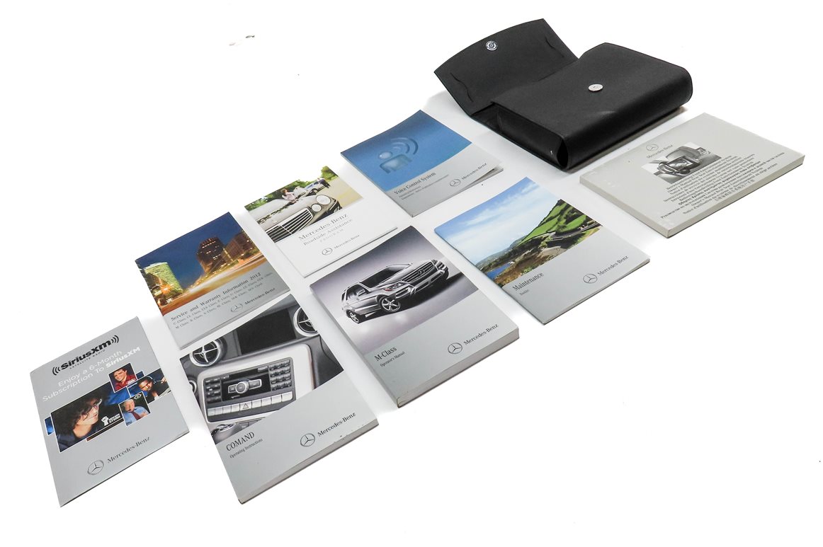 Thumbnail 3: 2012 MERCEDES ML350 (W166) 3.5L ENGINE OWNERS MANUAL BOOKLET SET/9 w/ CASE