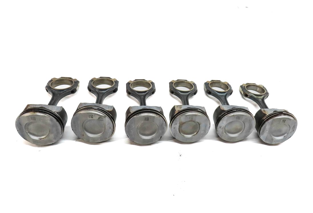 Thumbnail 2: 12-18 MERCEDES C E GLE GLK ML SLK (W212 W204 X204 W166 R172) 3.5L PISTON SET-6