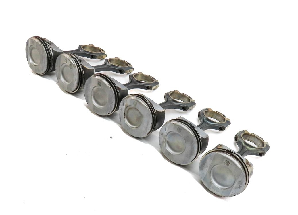Thumbnail 3: 12-18 MERCEDES C E GLE GLK ML SLK (W212 W204 X204 W166 R172) 3.5L PISTON SET-6