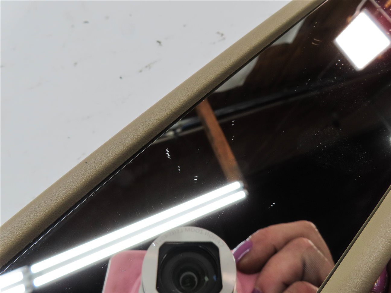 Thumbnail 7: 12-16 MERCEDES GL ML CLASS (W166 X166) AUTODIM HOMELINK REARVIEW MIRROR (Beige)