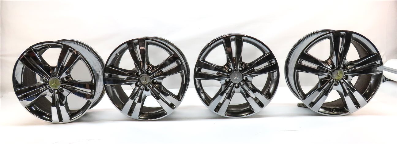 Thumbnail 2: 2012-2014 MERCEDES ML350 (W166) 19x8 5 DOUBLE SPOKE ALUMINUM WHEEL RIM SET-4