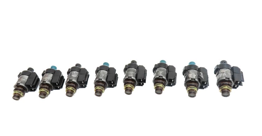 Thumbnail 2: 04-18 MERCEDES C CL E GL G ML S SLK 722.9 TRANSMISSION VALVE BODY SOLENOID SET-8