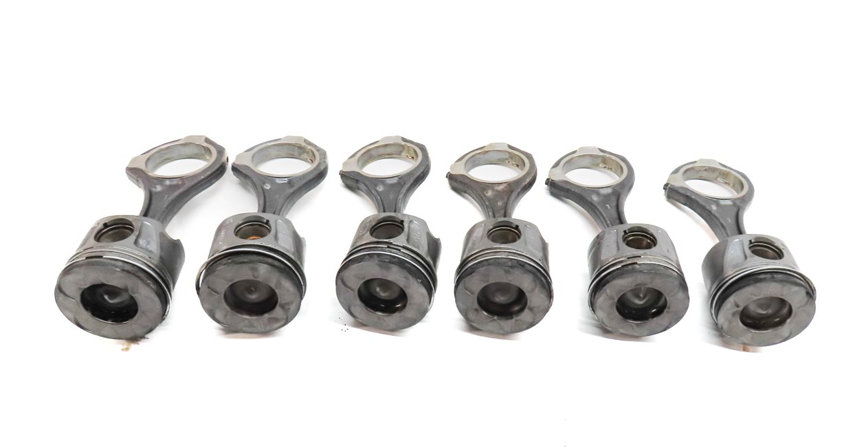 Thumbnail 3: 07-08 MERCEDES GL320 ML320 R320 (W164 X164) 3.0L OM642 DIESEL PISTON & ROD SET 6