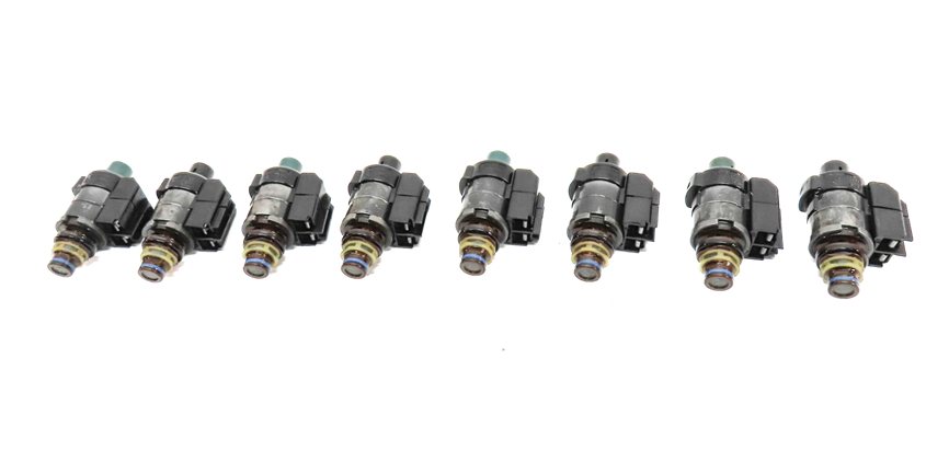 Thumbnail 2: 04-18 MERCEDES C CL E GL G ML S SLK 722.9 TRANSMISSION VALVE BODY SOLENOID SET-8