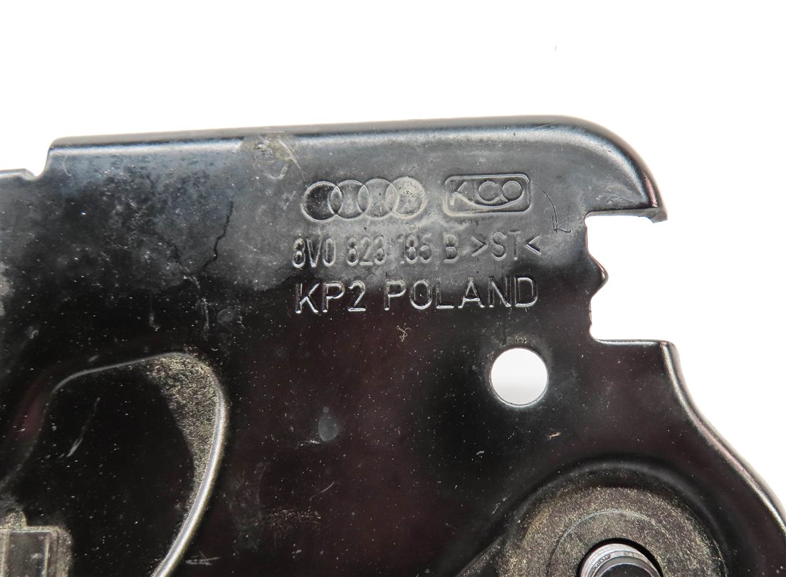 Thumbnail 6: 2015 AUDI S3 (8V) FRONT HOOD BONNET LID SAFETY RELEASE LEVER CATCH HOOK SET/3
