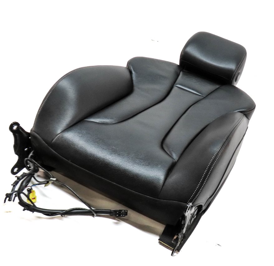 2015 AUDI S3 (8V) FRONT RIGHT PASSENGER UPPER HEATED SEAT BACK CUSHION (Black)