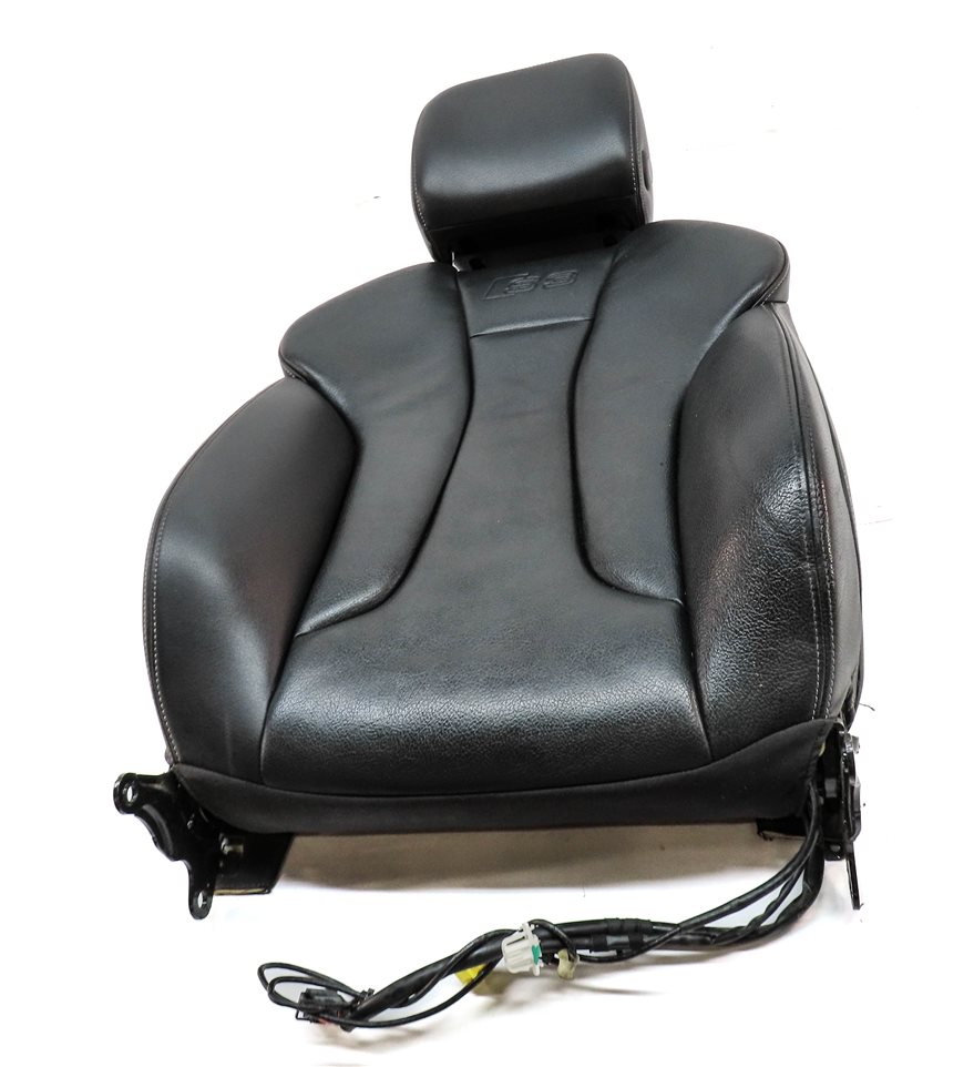 Thumbnail 3: 2015 AUDI S3 (8V) FRONT LEFT DRIVER UPPER HEATED SEAT BACK CUSHION (Black)