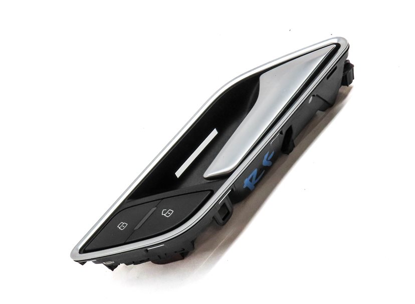 Thumbnail 3: 15-20 AUDI A3 S3 (8V) REAR RIGHT INTERIOR DOOR HANDLE w/ LOCK SWITCH BUTTON