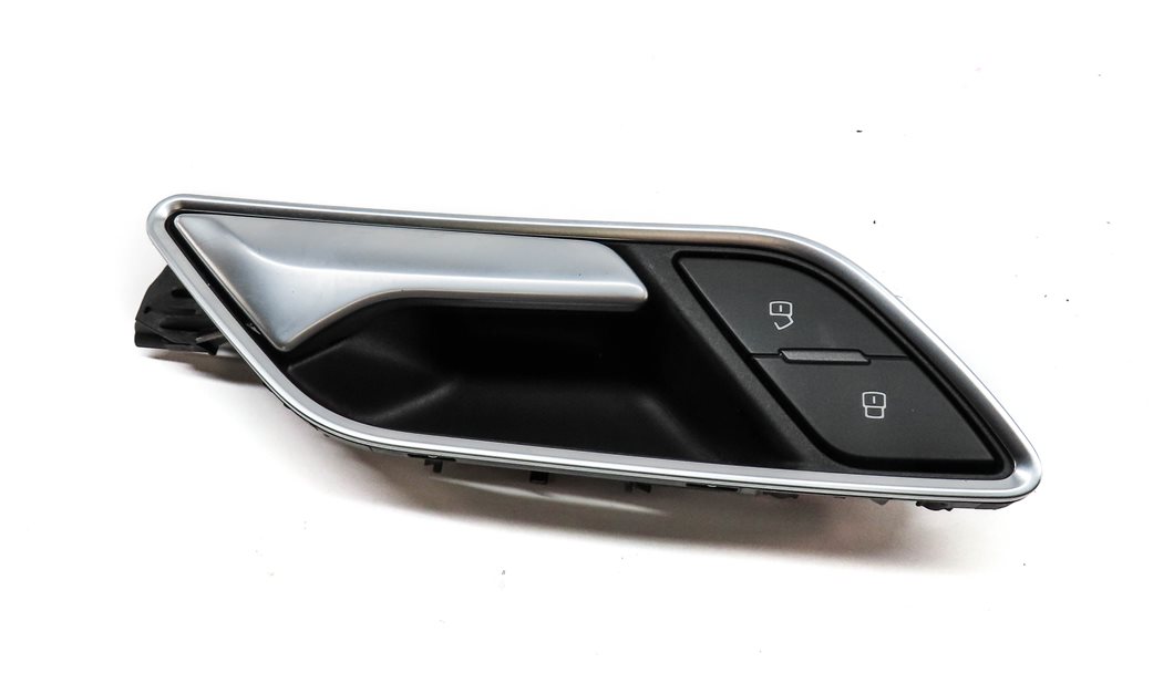 Thumbnail 4: 15-20 AUDI A3 S3 (8V) REAR RIGHT INTERIOR DOOR HANDLE w/ LOCK SWITCH BUTTON