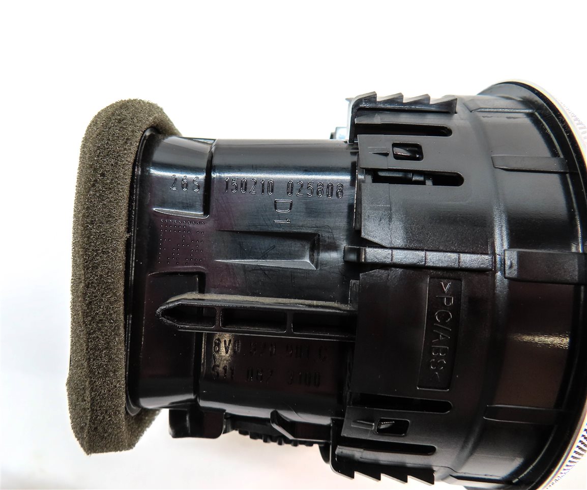 Thumbnail 7: 15 AUDI S3 (8V) FRONT LEFT CENTER RIGHT DASH HEAT AIR AC HVAC VENT SET/4 (Black)