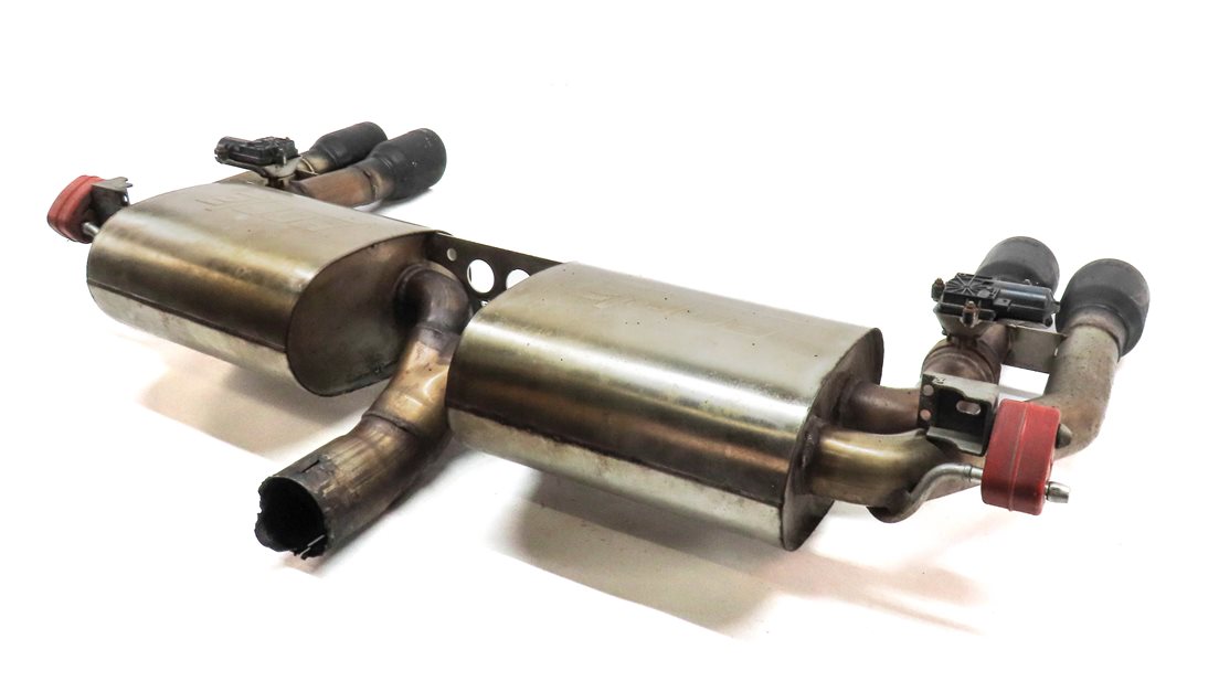 15-20 AUDI S3 8V AWD REAR BORLA PERFORMANCE DUAL EXHAUST MUFFLER w/SERVO FLAPS