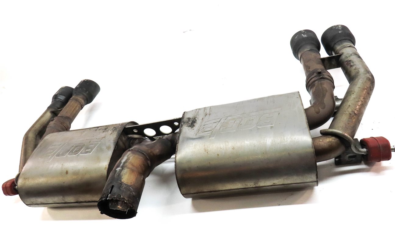 Thumbnail 13: 15-20 AUDI S3 8V AWD REAR BORLA PERFORMANCE DUAL EXHAUST MUFFLER w/SERVO FLAPS