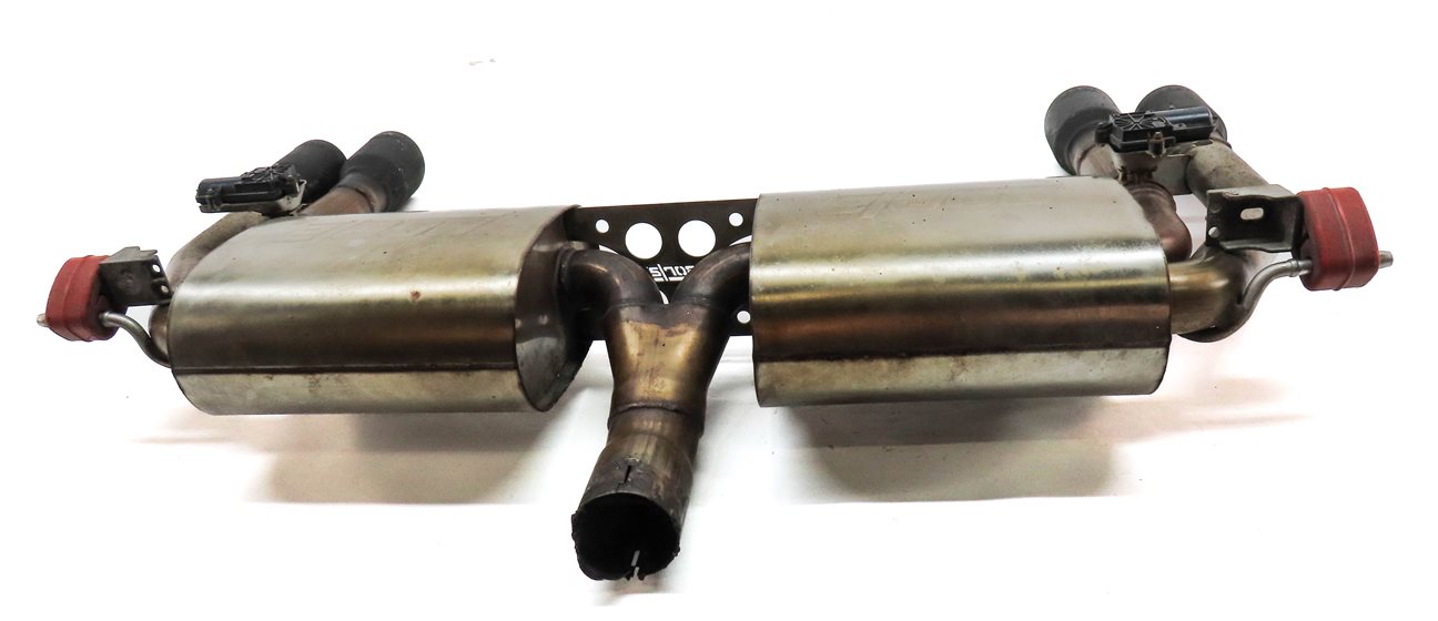Thumbnail 7: 15-20 AUDI S3 8V AWD REAR BORLA PERFORMANCE DUAL EXHAUST MUFFLER w/SERVO FLAPS