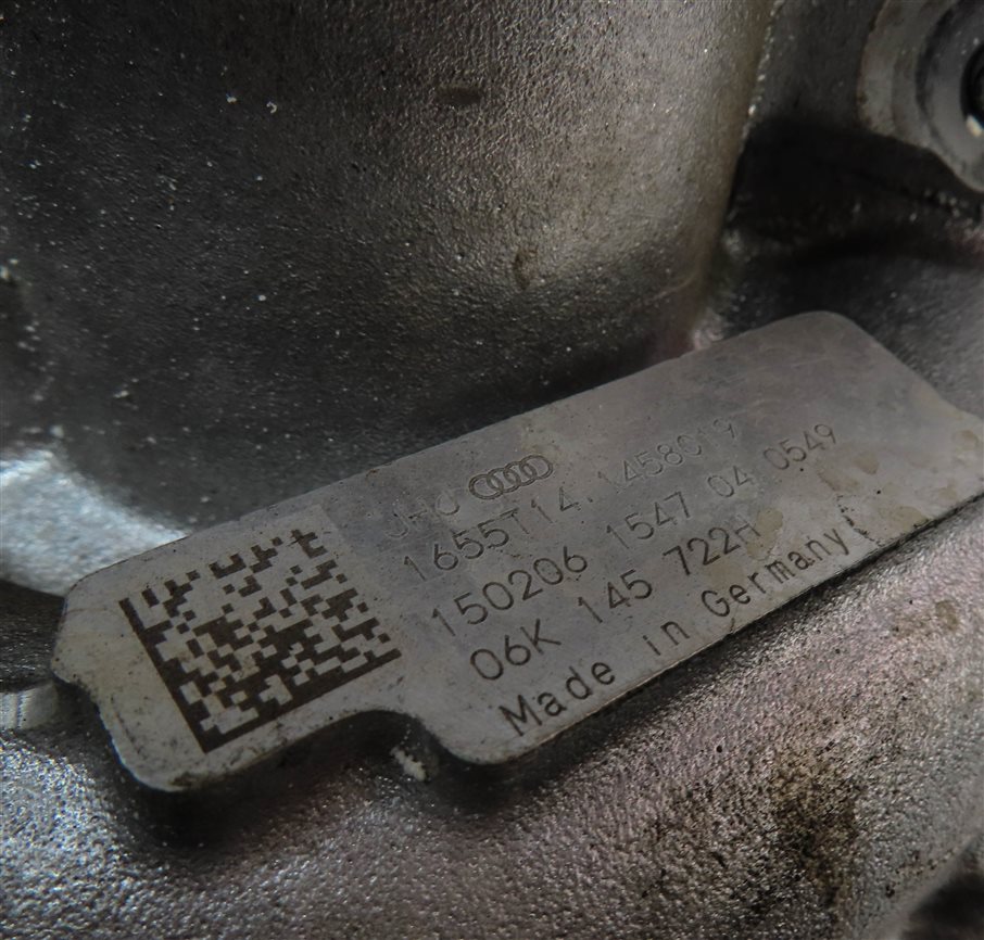 Thumbnail 12: 15-16 AUDI S3 (8V) 2.0L TURBO CYFB ENGINE TURBOCHARGER TURBO CHARGER ASSEMBLY