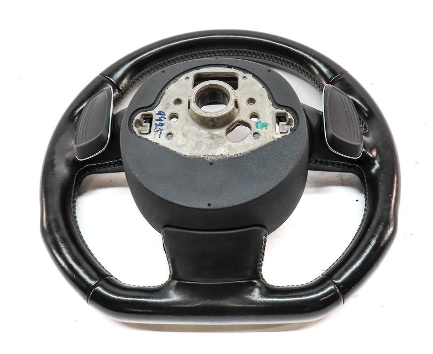 Thumbnail 5: 2015 AUDI S3 8V MULTIFUNCTION 3 SPOKE FLAT BOTTOM SPORT STEERING WHEEL (Black)