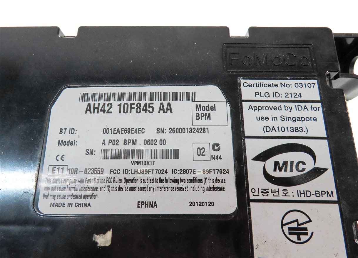 Thumbnail 4: 2012 RANGE ROVER (L322) BLUETOOTH COMMUNICATION CONTROL MODULE