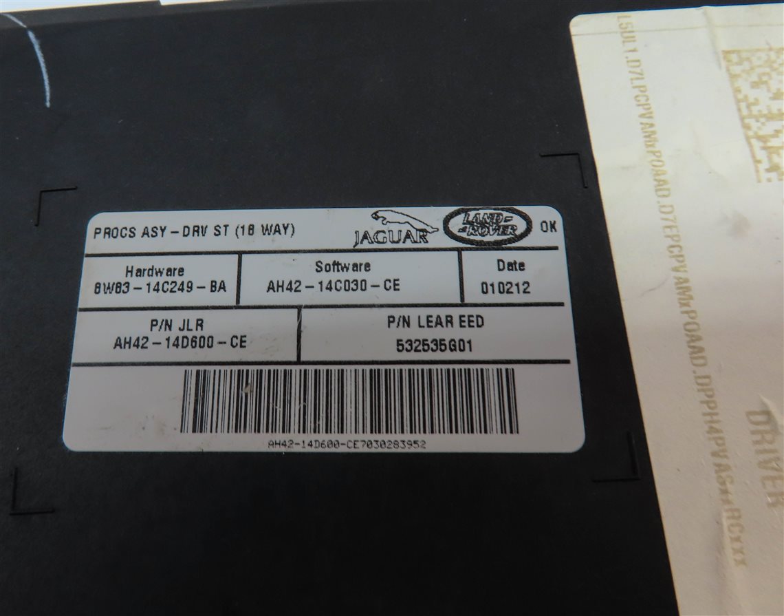 Thumbnail 4: 2012 RANGE ROVER (L322) FRONT LEFT DRIVER MEMORY SEAT CONTROL MODULE