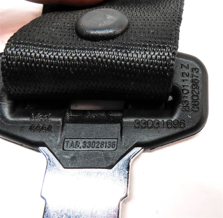 Thumbnail 5: 2012 RANGE ROVER (L322) REAR CENTER SEAT SEATBELT BELT RETRACTOR (Black)