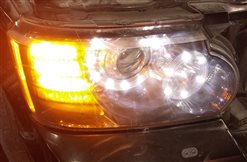 Thumbnail 2: 2012 RANGE ROVER (L322) RIGHT PASSENGER XENON HID AFS ADAPTIVE HEADLIGHT (BLACK)