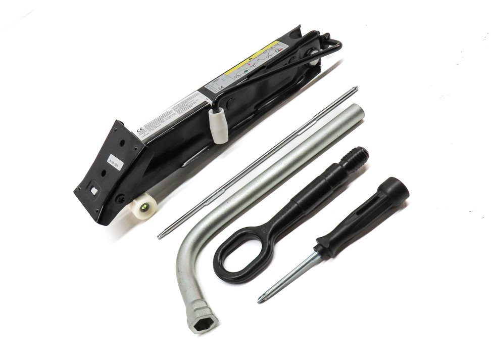 Thumbnail 3: 2012-2018 AUDI A6 S6 A7 S7 RS7 (C7) SPARE TIRE JACK w/ LUG WRENCH TOW HOOK TOOLS