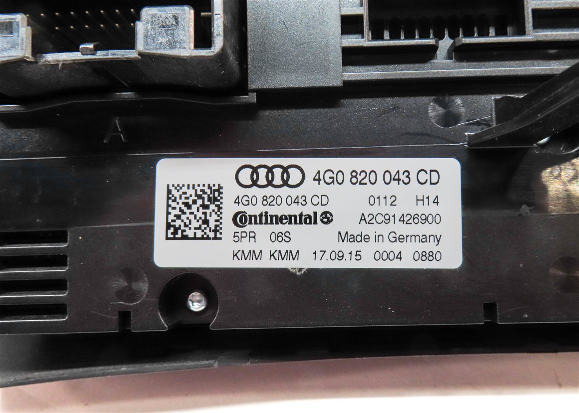 Thumbnail 7: 16-18 AUDI A6 A7 S6 S7 RS7 B8 C7 4G FRONT HEAT AIR AC SEAT CLIMATE CONTROL PANEL