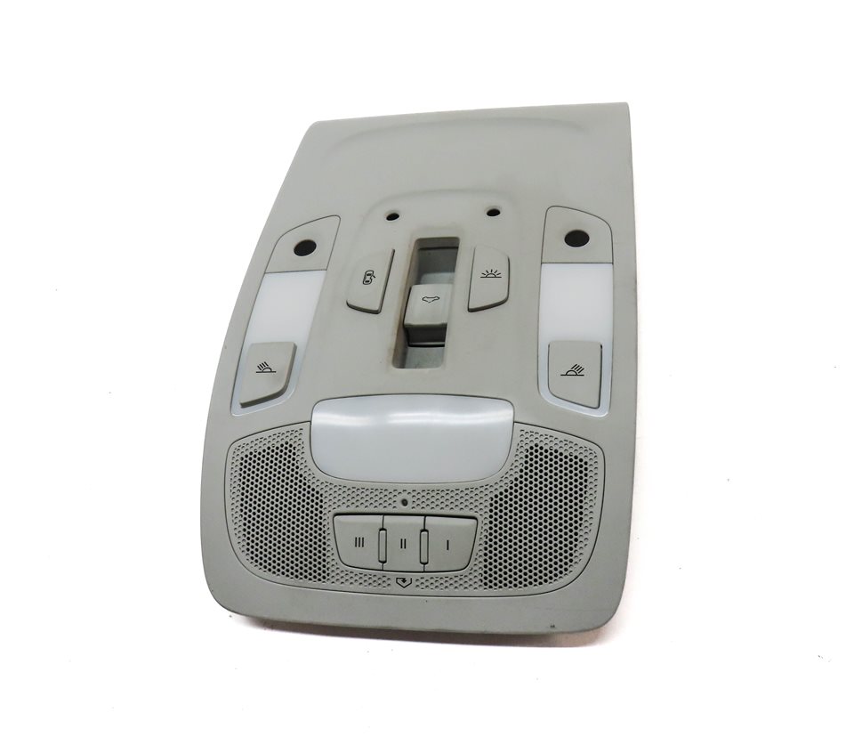 Thumbnail 2: 2016 AUDI A7 (C7) FRONT INTERIOR OVERHEAD DOME LIGHT LAMP w/ SWITCHES (Gray)