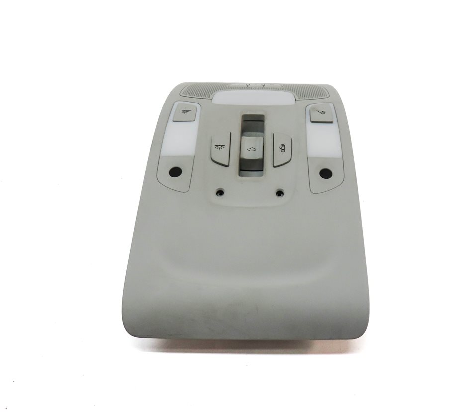 Thumbnail 4: 2016 AUDI A7 (C7) FRONT INTERIOR OVERHEAD DOME LIGHT LAMP w/ SWITCHES (Gray)