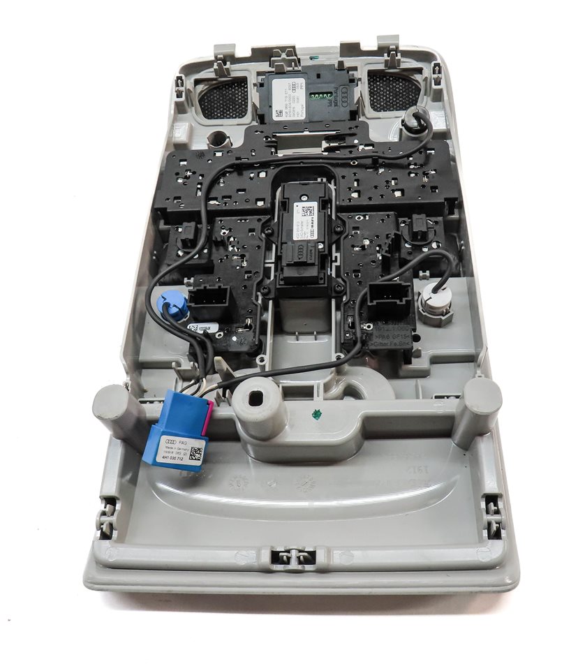 Thumbnail 6: 2016 AUDI A7 (C7) FRONT INTERIOR OVERHEAD DOME LIGHT LAMP w/ SWITCHES (Gray)