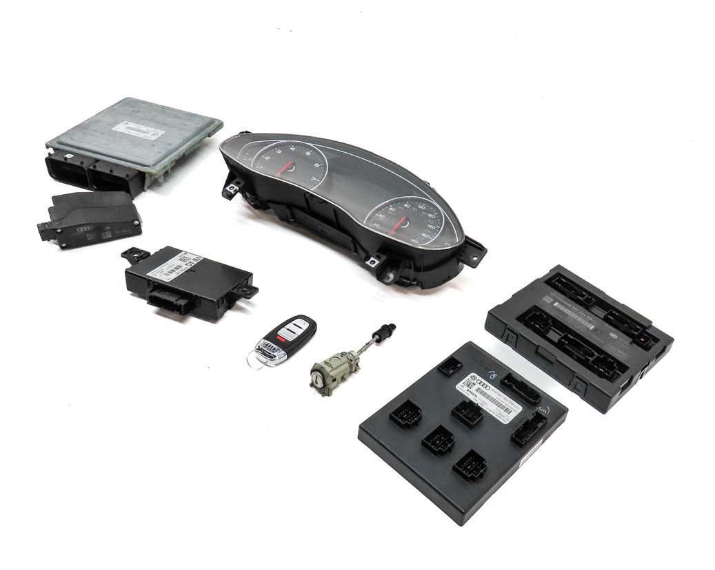2016 AUDI A6 A7 C7 4G8 3.0 SUPER ENGINE SPEEDO ECM BCM IMMOBILIZER MODULE SET/8