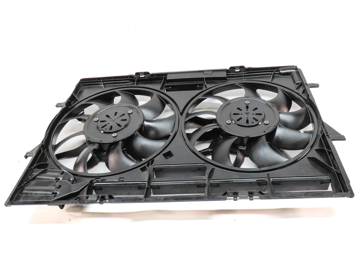 Thumbnail 2: 12-18 AUDI A6 A7 (C7) 3.0L SUPERCHARGED ENGINE RADIATOR COOLING FAN w/ SHROUD